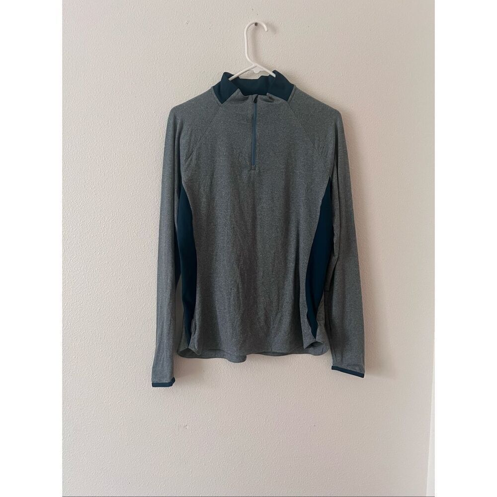 REI Coop Active Pursuits Quarter Zip Sweatshirt Women's Small Green Stretch Camp